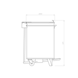 thumbnail of Gastro-Mülleimer aus Edelstahl mit Fußbedienung 50 Liter