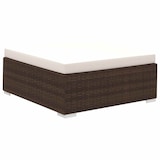 thumbnail of vidaXL 8-delige Loungeset met kussens poly rattan bruin
