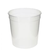 thumbnail of 25 unidades. Recipiente circular translúcido reutilizável PP (1000cc) Ref 1000TR