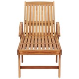 thumbnail of Tumbonas 2 uds con mesa madera maciza de teca A6