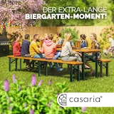 thumbnail of Casaria Bierzeltgarnitur 220 cm 1 Biertisch 2 Bierbänke Klappbar 3 tlg Festzeltgarnitur