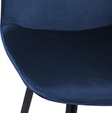 thumbnail of 2er Set Esszimmerstuhl Maryam dunkelblau/Samt