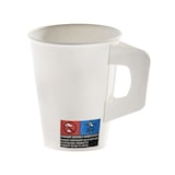 thumbnail of 400x Henkelbecher Kaffeebecher weiß Pappe beschichtet 180 ml