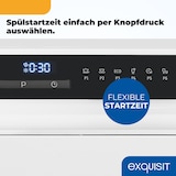 thumbnail of Exquisit Mini-Geschirrspüler, Tischspülmaschine, 55 cm breit, spülmaschine klein, ECO-Modus, GSP5508-030D weiss
