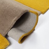 thumbnail of Handgetufteter Wollteppich `Thames Eva` - Geometrisch & Modern. Farbe: Senfgelb, 200x290 cm | Kadima Design