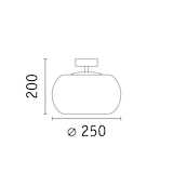 thumbnail of Paulmann LED Deckenleuchte Ruya IP44 E27   230V max. 60W dimmbar Glas#Schwarz matt 71146