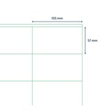 thumbnail of Universele A4 etiketten 25 vel 105x57 mm TRANSPARANT, voordeelpak: 3x 25 vel