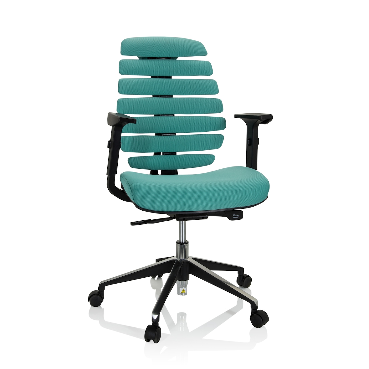 Sedia da ufficio / Sedia girevole ERGO LINE II tessuto nero hjh OFFICE