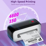 thumbnail of Mini Imprimante Étiquettes Adresses Thermique 203DPI USB Pour PC Mac Linux Violet 2 YONIS