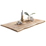 thumbnail of SIT Möbel Esszimmertisch aus Mangoholz | Platte 56 mm natur | Metallgestell schwarz | B 180 x T 90 x H 77,6 cm | 16054-11 | Serie TOPS & TABLES