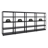thumbnail of PROREGAL Mega Deal | 4x Schwerlastregal Steel Eagle | HxBxT 180x100x40 cm | Fachlast 130kg | Schwarz | Garagenregal, Lagerregal, Werkstattregal