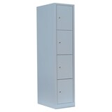 thumbnail of Schließfachschrank 4 Fächer Wertfachschrank Fächerschrank Spind Lichtgrau 523410