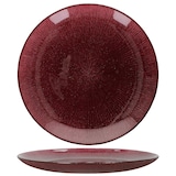 thumbnail of 6x Suez Kuchenteller Ø21,2cm Glas Rot Goldglitzer Dessertteller Weihnachten