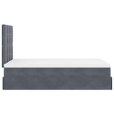thumbnail of vidaXL Ottoman-Bett mit Matratzen & LEDs Dunkelgrau 120x190 cm Samt