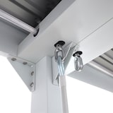 thumbnail of Aluminium pergola HWC-L41, lamellen paviljoen terrasoverkapping, stevig 8cm metalen frame 3x6m ~ wit