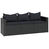 thumbnail of vidaXL Loungeset poly rattan zwart