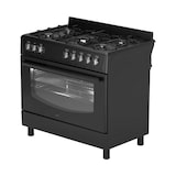 thumbnail of Wiggo WO-E903B(BB) Vrijstaande Gasfornuis - 90 cm - Zwart