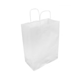 thumbnail of MONOUSO - Bolsa Papel Kraft Blanca con Asas 90g/m² 24+11x32cm (250 Uds)
