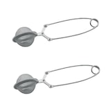 thumbnail of Set van 2 roestvrijstalen theeballen/theetangetjes, 15 cm, Fackelmann