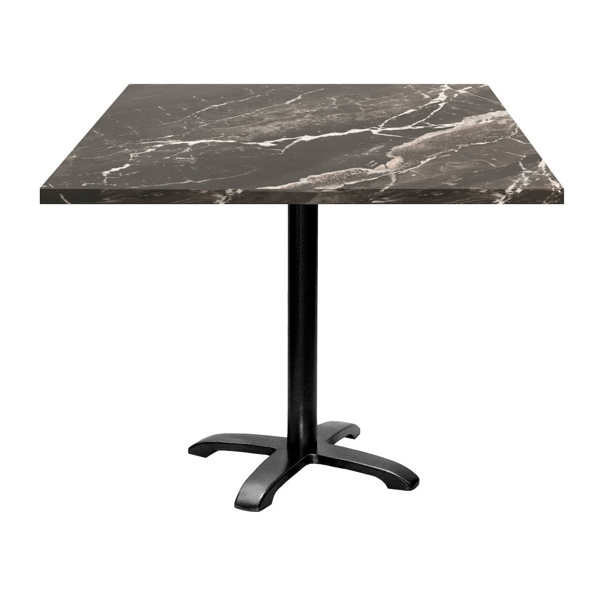 Restootab - Table 90x90cm - modèle Bazila marbre royal