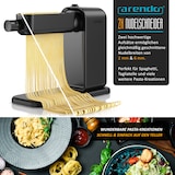 thumbnail of Arendo Nudelmaschine elektrisch, Pasta Maker, 5 Stärken, 120 W, Nudelwalze, 2 Schneideinsätze 2 mm & 6 mm, Knetmaschine