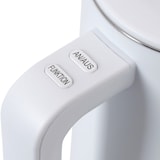 thumbnail of KLAMER Edelstahl Wasserkocher mit Temperatureinstellung 40-100°C, Warmhaltefunktion, mattweißes Kaltgehäuse, doppelwandiger 1,5L Teekocher mit 1800W,…