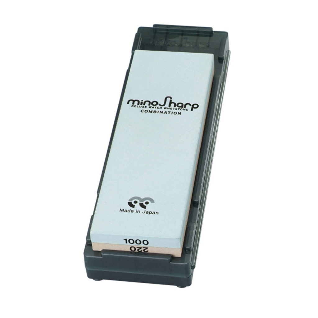 Matfer Kit pierre à aiguiser à eau Duo gros-moyen Global - 120306