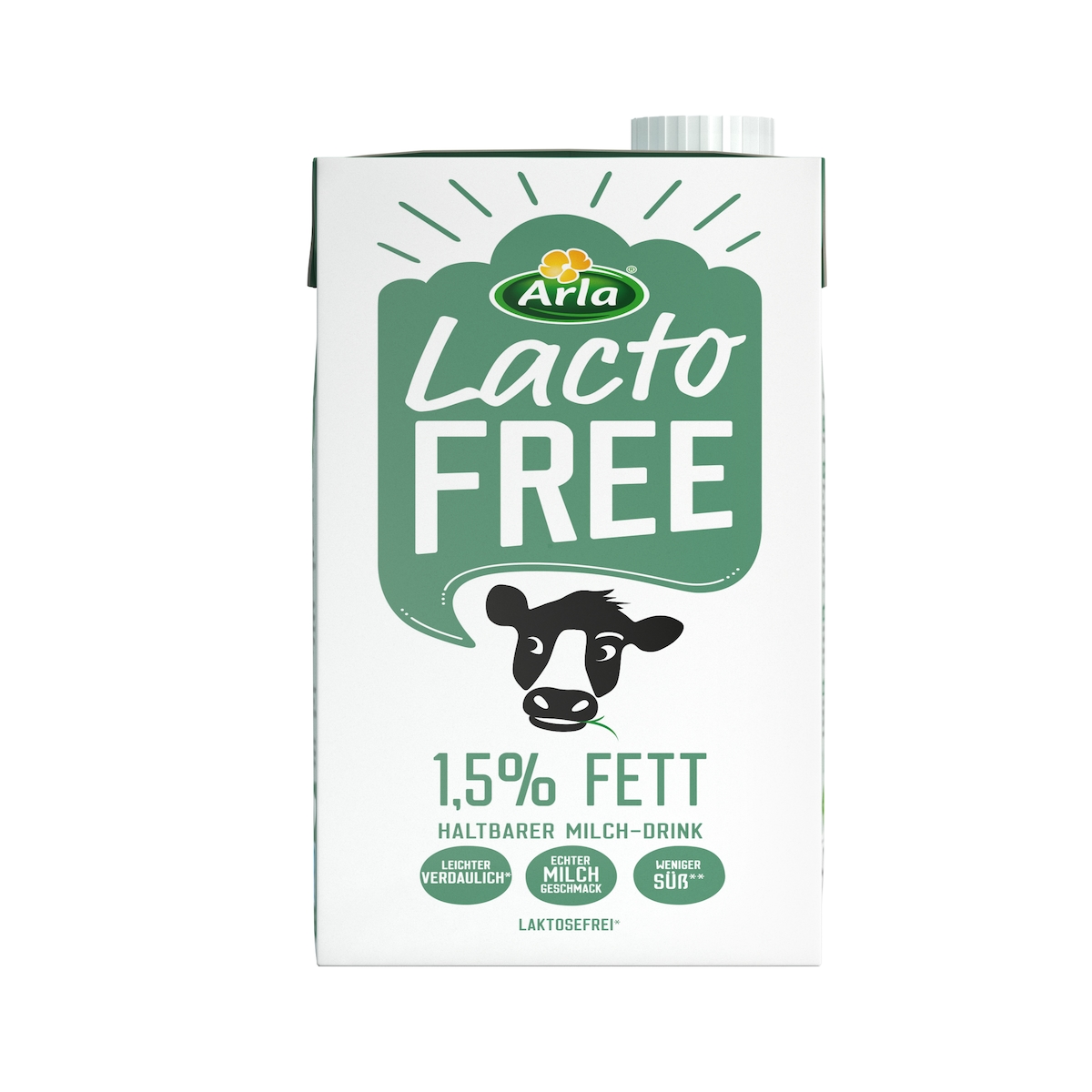 Arla LactoFREE Laktosefreie H-Milch 1,5% Fett 10 x 1 l (10 l)