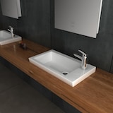 thumbnail of Alpenberger Keramik Waschbecken Wandmontage oder Aufsatz Sanitärkeramik I Waschtisch weiß