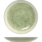 thumbnail of H&H Set 6 Piatti Piani Mimosa Stoneware, Verde, Cm 26,5