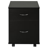 thumbnail of HOMCOM Cassettiera Ufficio 2 Cassetti e Ruote con Freno in Legno Nero
