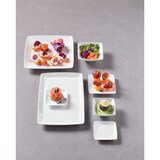 thumbnail of Set di 3 piatti piani forma quadrata in porcellana 23x23 cm collezione Omnia