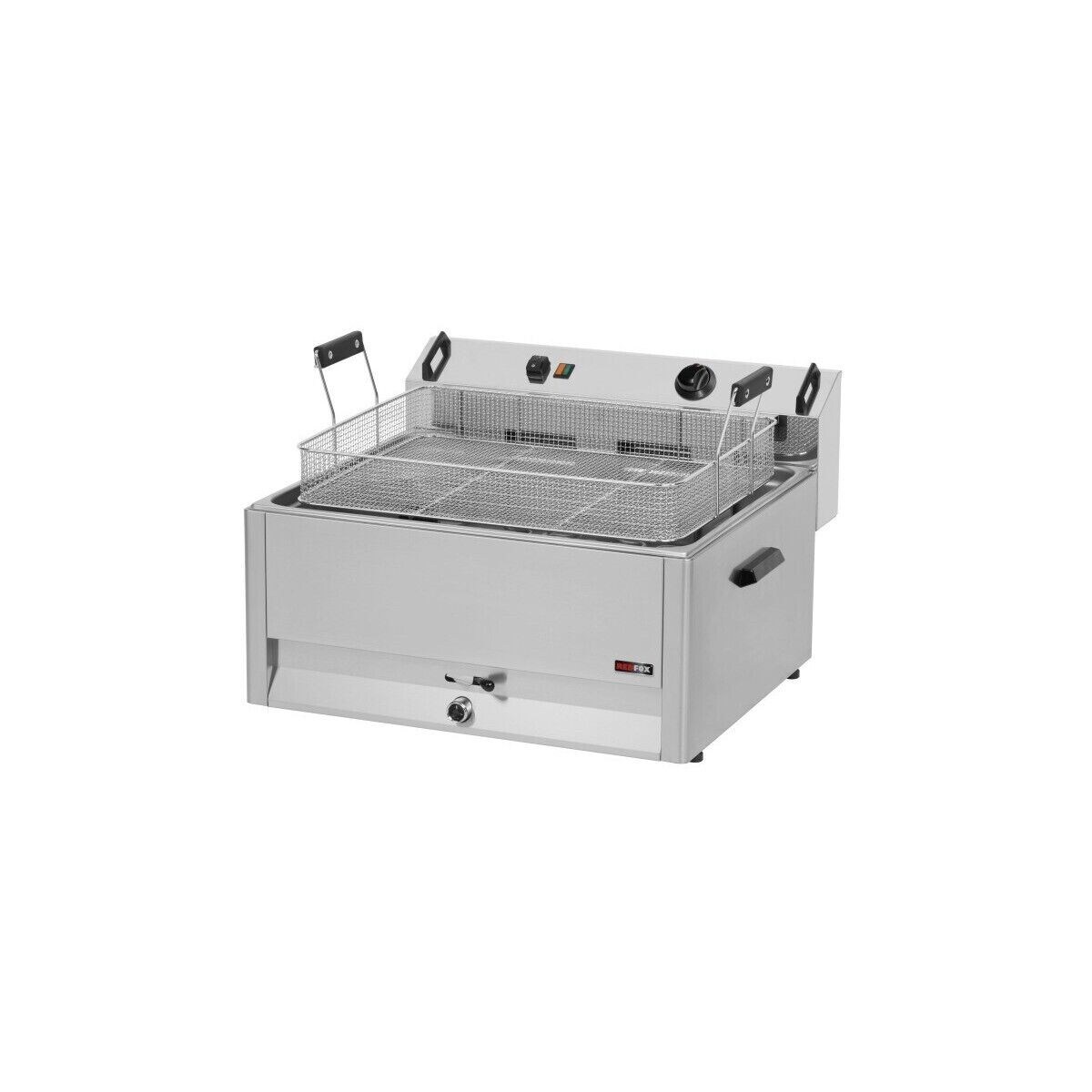 RedFox Groju Gastro Elektro Friteuse Fritöse 30 Liter 670x650x370 mm Fritteuse 1 Korb