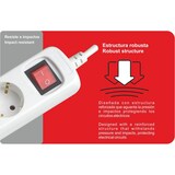 thumbnail of Silver Electronics - Regleta Enchufes Ladrón de enchufes con Interruptor de Luz Alargador Enchufe multienchufe 3 Tomas Enchufe multiple Cable de 5m