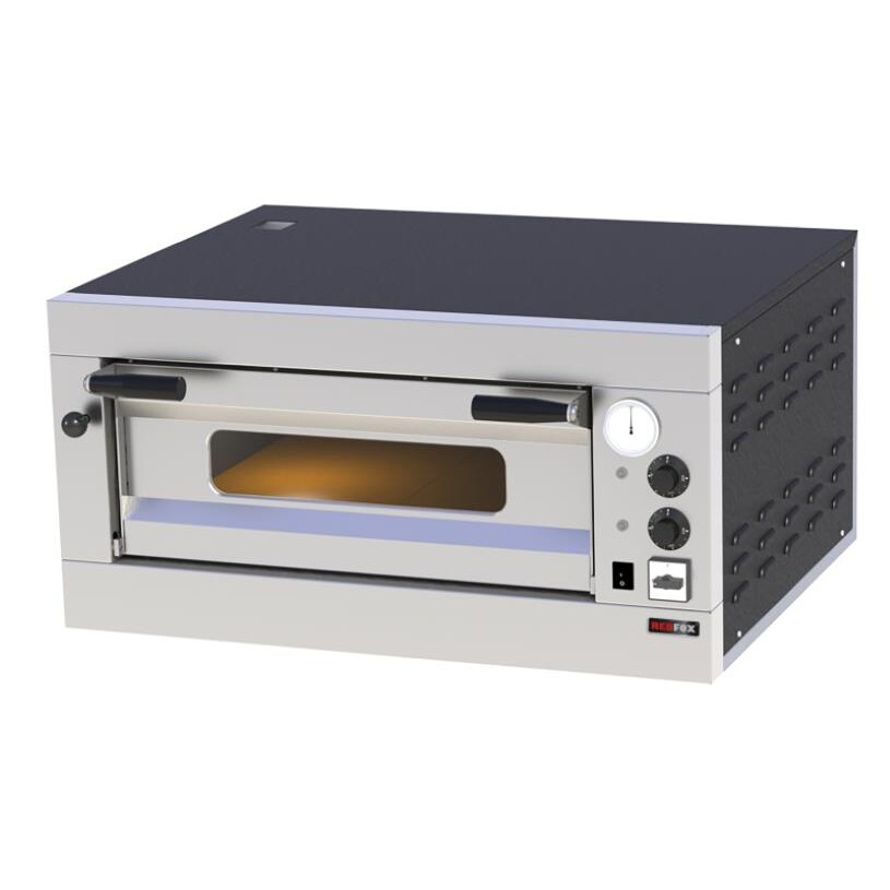 KBS Pizzaofen für 4 Pizzen ø33cm elektro 4,8 kW 975x835x412 mm Anschlussfertig