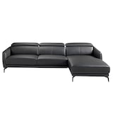 thumbnail of Angel Cerdá Sofá chaise longue piel vacuno negro 6041C