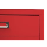 thumbnail of Roll container HWC-L49, cassettiera in acciaio schedario, metallo 75x40x41cm 6 cassetti ~ rosso