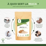 thumbnail of Maca Bio - Racine de Maca jaune en poudre - Énergie Libido Fertilité - Qualité premium - Conditionné en France - Vegan - Certifié Ecocert - 300g