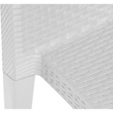thumbnail of Dmora Sedia da esterno Ravenna, Set di 4 sedute da giardino, Sedia per tavolo da pranzo, Poltrona outdoor effetto rattan, 48x55h86 cm, Bianco