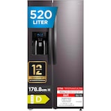 thumbnail of Midea KS-DDX 6.32 WT Amerikaanse Koelkast - 90 cm - Donker Roestvrijstaal