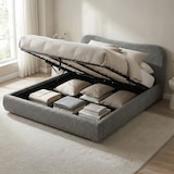 thumbnail of Cama Tapizada Maido Gris oscuro/180x200cm