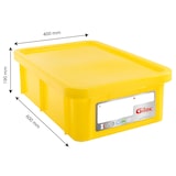 thumbnail of GILAC Bac renforcé HACCP 600 x 400 + couvercle - 25 L - Jaune G119718