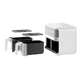 thumbnail of Freidora Sin Aceite Doble Blanca 9 L y 2400 W Pantalla LED Táctil Cesta Antiadherente Freidora de Aire 11 Funciones en 1 MasterPRO Rocket Duo 900