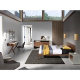 thumbnail of Angel Cerdá  Scrivania da ufficio in legno di noce e piano laccato grigio perla 3018C