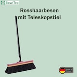 thumbnail of BawiTec Echt Rosshaarbesen 30cm mit Teleskopstiel Zimmerbesen Kehrbesen Rosshaar
