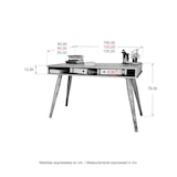 thumbnail of Ócrea Massivholz-Schreibtisch mit 4 sehr stabilen Beinen XXL- 100 x 50 Cm