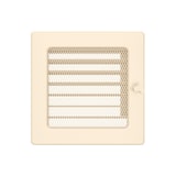 thumbnail of Griglia di ventilazione per camino 17x17  crema con tapparelle avvolgibili