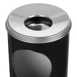 thumbnail of Vrijstaande asbak met prullenbak, zwart