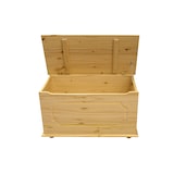 thumbnail of Möbilia Truhe mit massiver Holzklappe | Kiefer-Holz | naturfarben lackiert | B 89 x T 47 x H 43 cm | 19020070 | Serie TRUHE