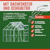 thumbnail of Gardebruk Gewächshaus aus Aluminium 3,6m² + Fenster + Regenrinne